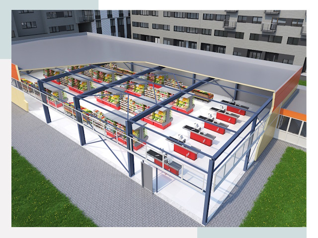 Строительство магазинов в Сальск от 610 руб. за м²