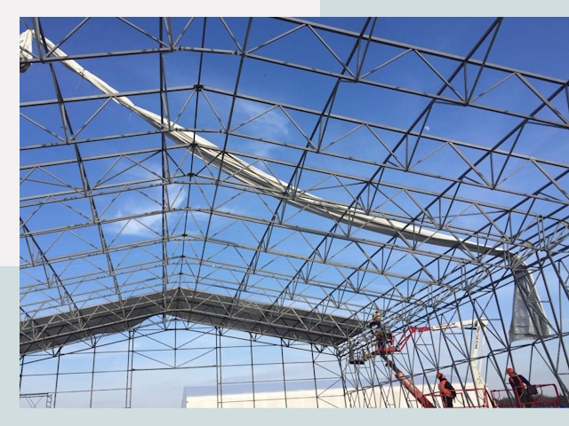 Шатровые ангары от 610 руб. в Сальске и Ростовской области