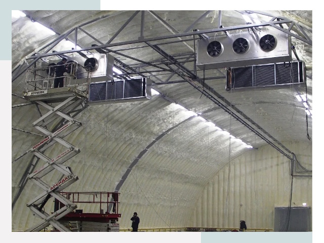 Оснащение ангаров в Сальске