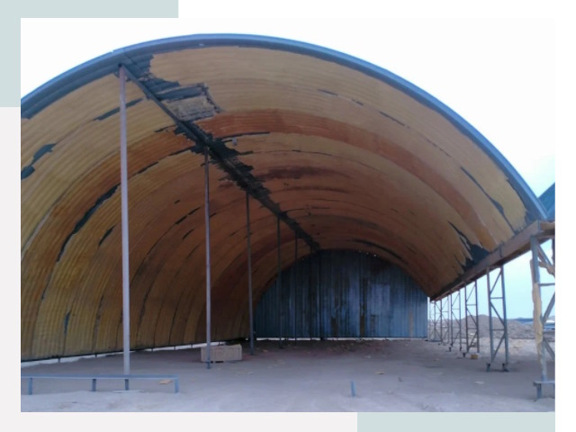 Реконструкция ангаров в Сальске