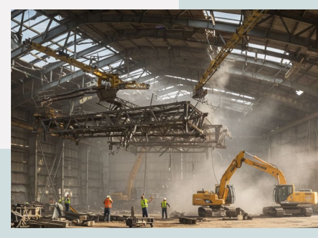 Демонтаж ангаров в Сальске от 610 руб. за м²