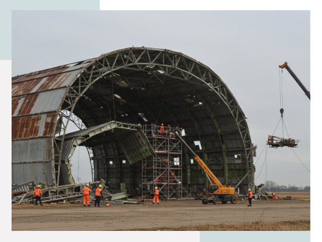Демонтаж ангаров в Сальске